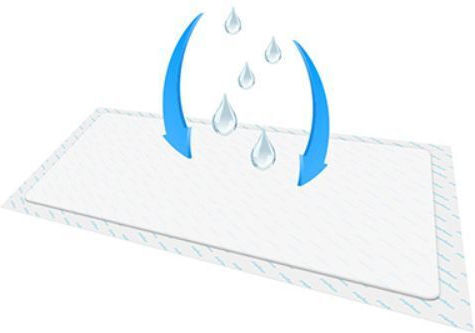 Babyono Einweg-Burp Tücher Weiß 60x90cm 10 Stück
