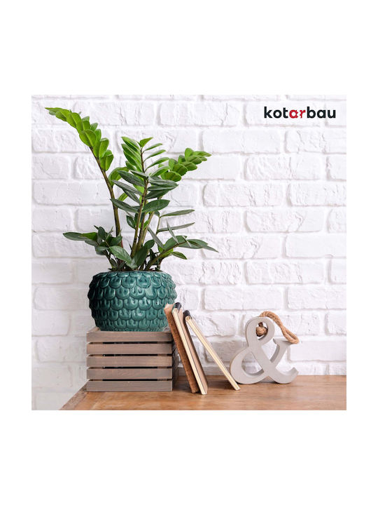 Kotarbau Set 2 Ghivece Ceramice Turcoaz