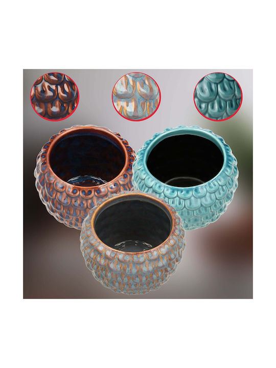 Kotarbau Set 2 Ghivece Ceramice Turcoaz