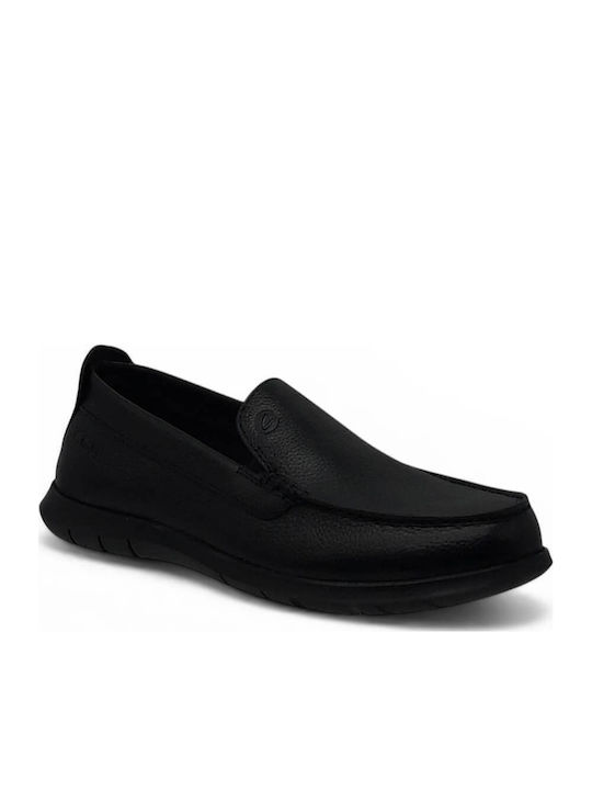 Step Men's Leather Moccasins Black