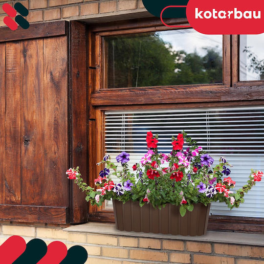 Kotarbau Set 2 Hölzerne Blumenkästen Braun