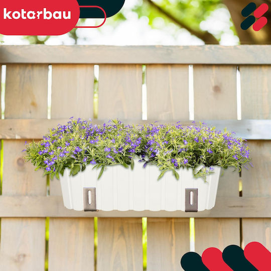 Kotarbau Комплект 6 Дървени Кутии За Саксии Бели