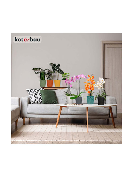 Kotarbau Ceramic Round Pot Mustard Dark Planter