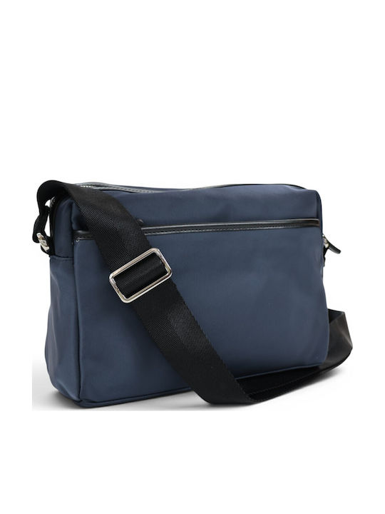 Fabric Women's Shoulder Bag Blue