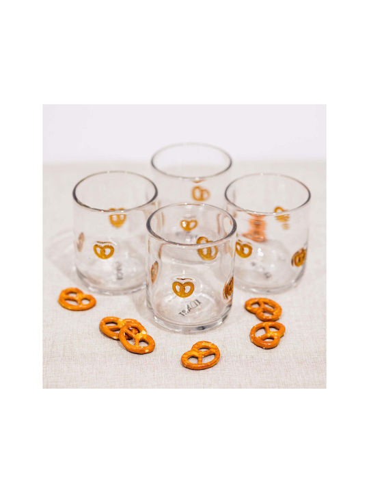 Koart Prezel Set Brillen aus Glas 420ml KOART-PRETZEL-Set 4Stücke