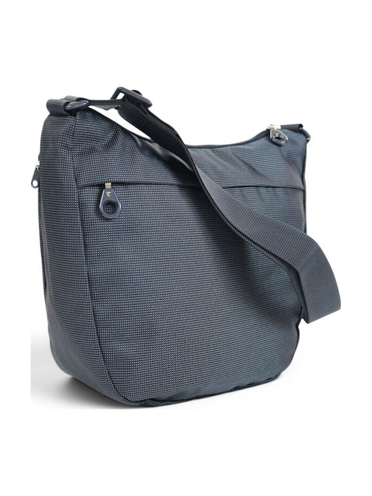 Fabric Women's Shoulder Bag Blue