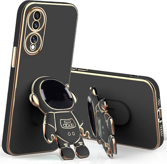 Husă Telefon 2în1 Flippy Compatibil Huawei P50 Pro Husă TPU Inclusă Stand Tip Astronaut Protecție Cameră Neagră