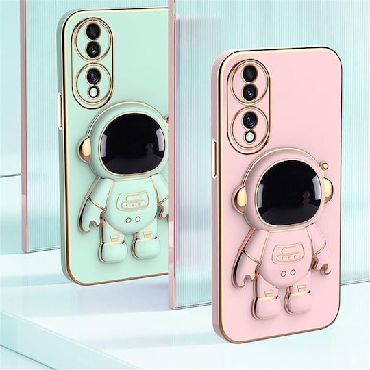 Husă Telefon 2în1 Flippy Compatibil Huawei P60 Pro Husă TPU Inclusă Stand Tip Astronaut Protecție Cameră Verde