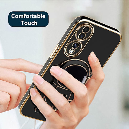 Husă Telefon 2în1 Flippy Compatibil Huawei P60 Pro Husă TPU Inclusă Stand Tip Astronaut Protecție Cameră Neagră