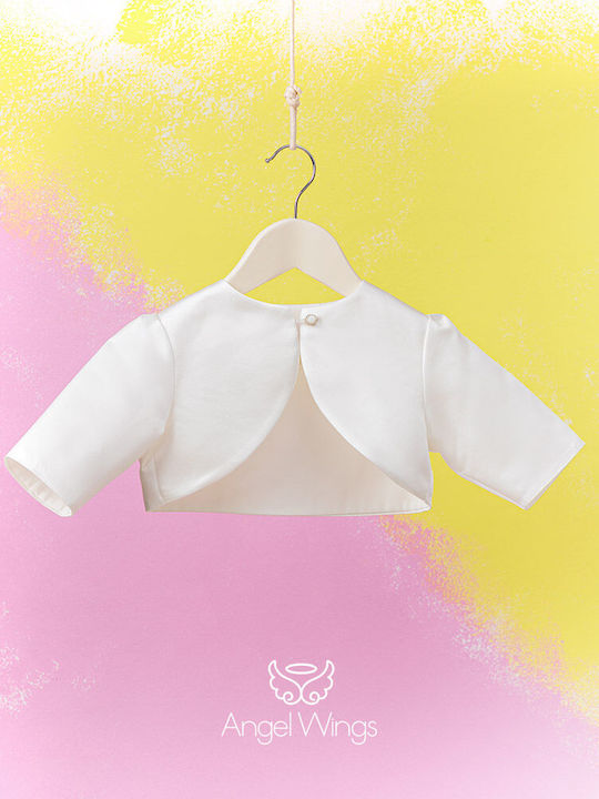 Angel Wings Rosa Taufjacke