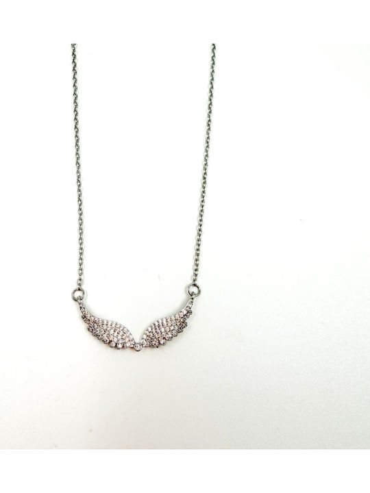 Irene Vilou Necklace With Angel Design Made Of Steel