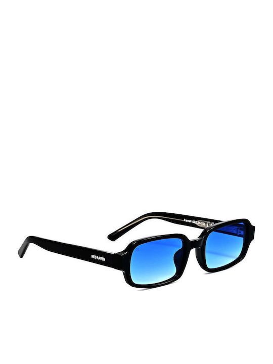 Red Raven Farrell Unisex Sunglasses with Blue Frame and Blue Polarized Lens rd-000093-BLUE-