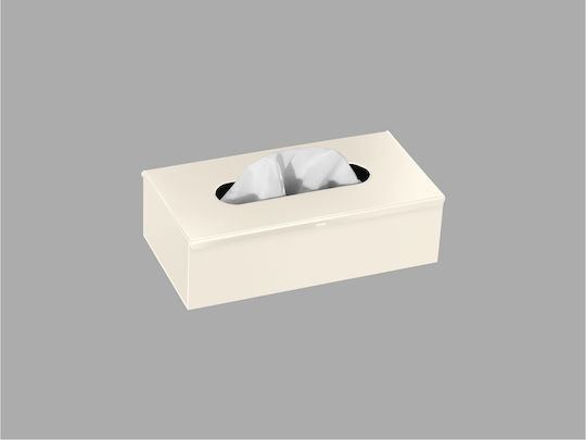 Sanco Tissue Box Wall Mounted White Tissue Holder 13x25x7.5cm 00102-M101