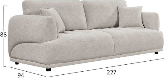 Τριθέσιος Υφασμάτινος 227x94x88εκ. Τριθέσιος Υφασμάτινος 227x94x88εκ.