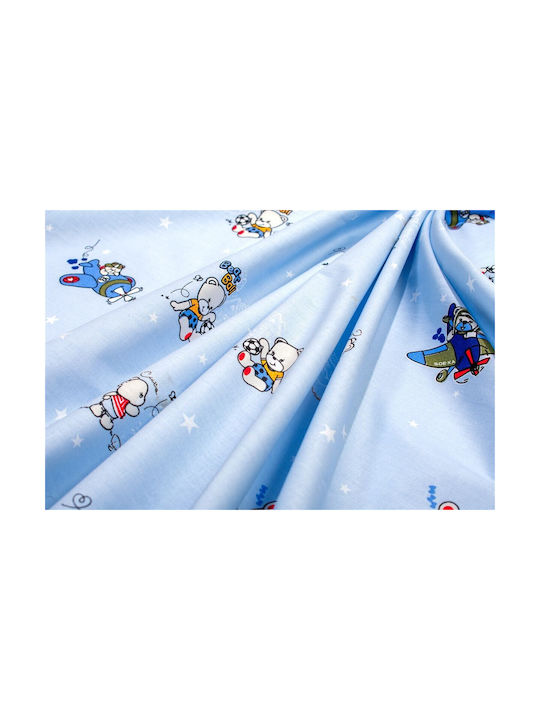 Dimcol Σετ Μονά Bear's Playtime 591 Sky Blue 160x240cm