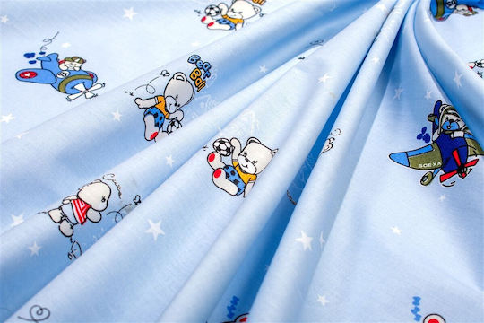 Dimcol Elektrische Gitarren Μονά Bear's Playtime 591 Himmelblau 160x240cm