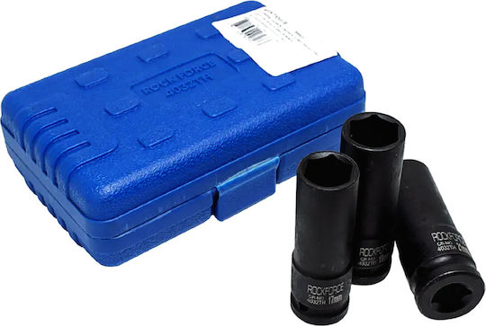 Rockforce Ядки Air Квадратни с Рамка Хост 1/2" HEX Комплект 3 Бройки