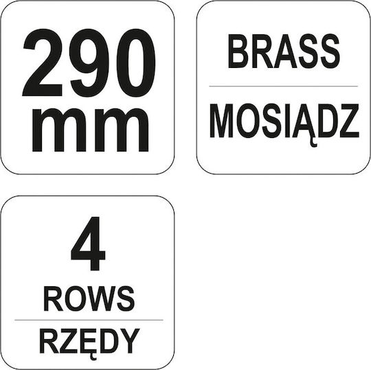 Yato Perie De Sârmă Din Alama 290mm Perie De Mână Pentru Lucru YT-6345
