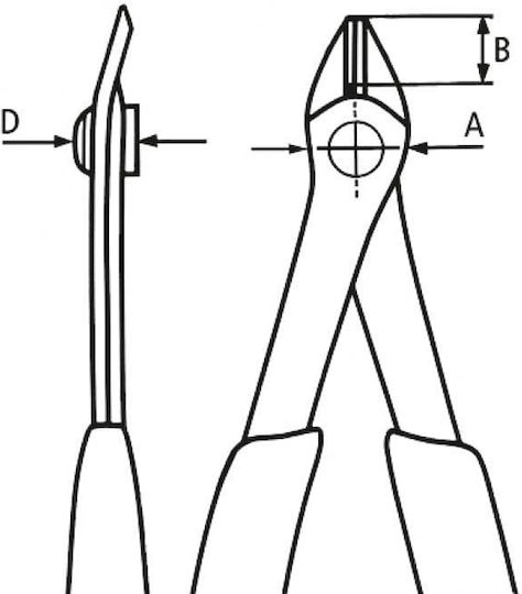 Knipex Seitenschneider Elektriker ESD Länge 125mm