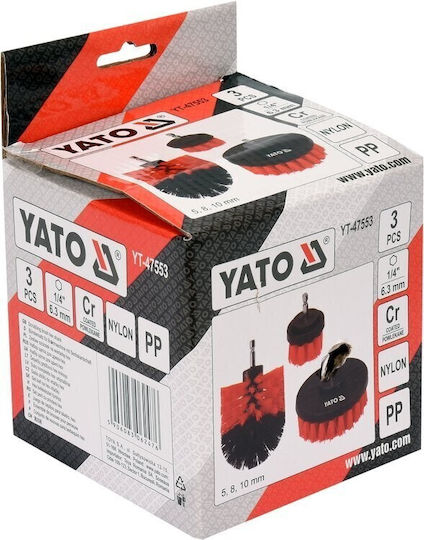 Yato YT-47553 Βούρτσα Δράπανου 100 mm Σετ 3τμχ