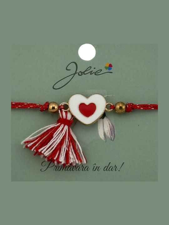 Alista Home Brățară Pentru Femei Martisor Cu Design Inima Din Șnur 9cm