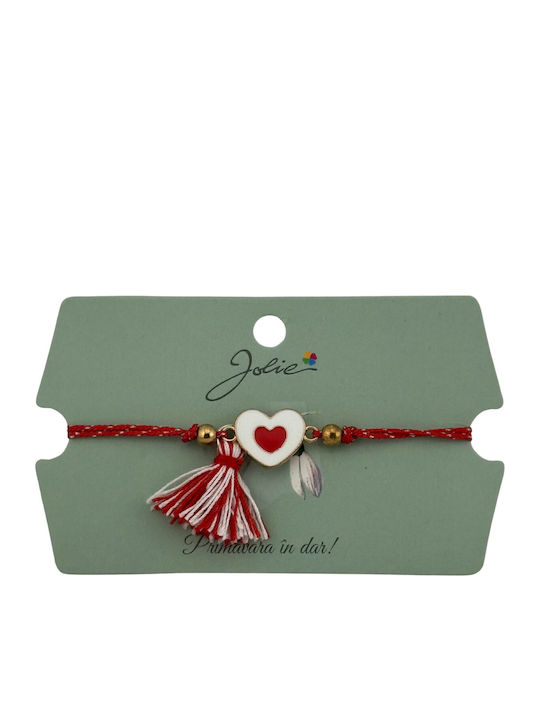 Alista Home Brățară Pentru Femei Martisor Cu Design Inima Din Șnur 9cm