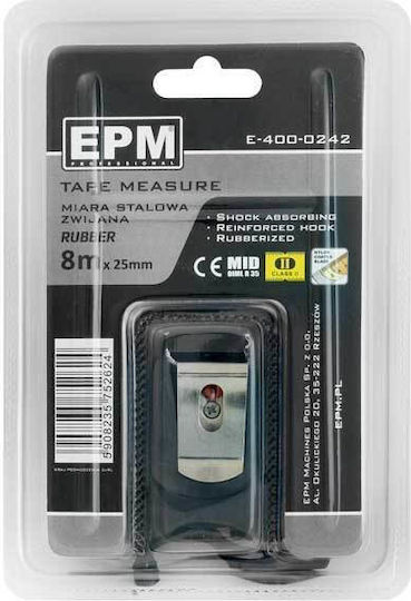 EPM Метрическа лента 25мм x 8м