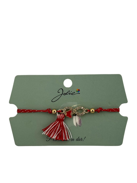 Alista Home Brățară Pentru Femei Martisor Cu Design Simbol Infinit Din Șnur 9cm