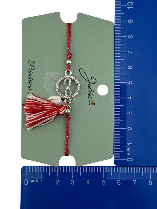 Alista Home Brățară Pentru Femei Martisor Cu Design Simbol Infinit Din Șnur 9cm