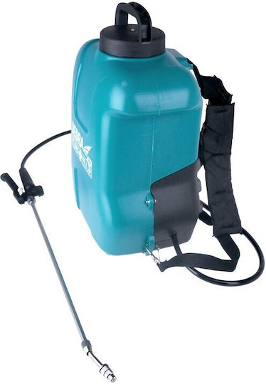 Dedra Backpack Sprayer 18V with Battery 2Ah with Capacity 16lt 5bar in Light Blue color