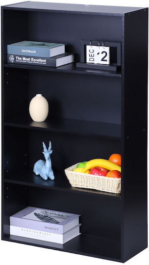 Bibliotecă Neagră 60x24x108 cm
