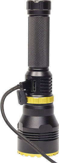 Duronic Wiederaufladbarer LED Taschenlampen IPX7 mit Maximaler Helligkeit 1000 Lumen