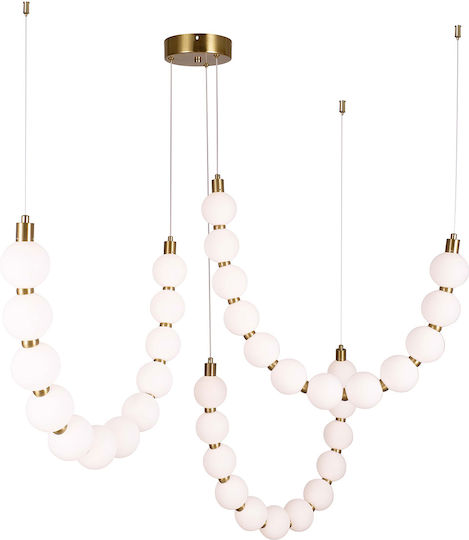 Eurolamp Trea Bronze LED Ceiling Light with Warm White Light 90x189x189cm