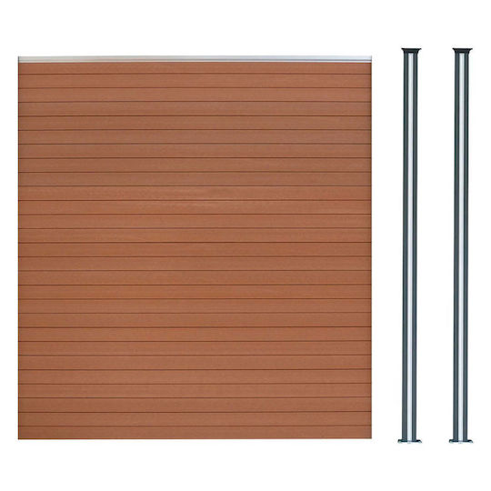 Gartenzaunmaterial aus WPC 1Stück Brown