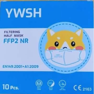 Alista Home Mască De Protecție Țesătură FFP2 Pentru Copii Albă 102961 10 Bucăți