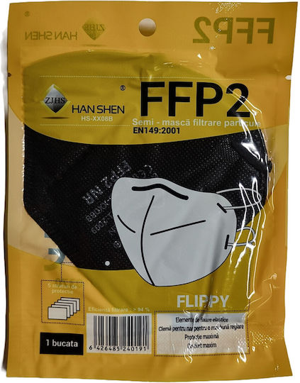 Alista Home Mască De Protecție Țesătură FFP2 Neagră 116529 48 Bucăți