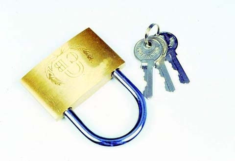 Vorel Bronze Padlock Brass with Key 35mm 1pcs