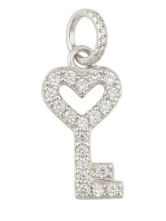 Alista Home Charm Inimă din Argint cu Diamant și Zircon