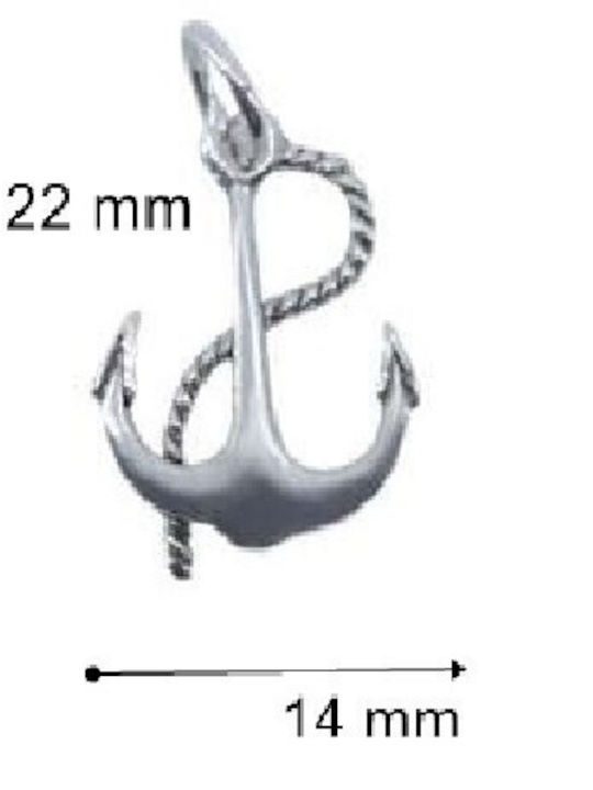 Alista Home Charm Άγκυρα από Ασήμι
