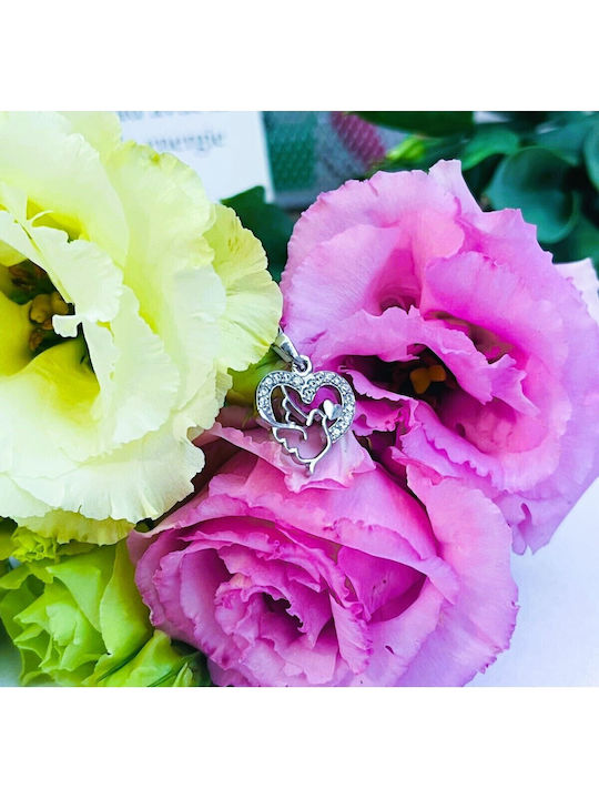 Alista Home Charm Inimă din Argint cu Zircon
