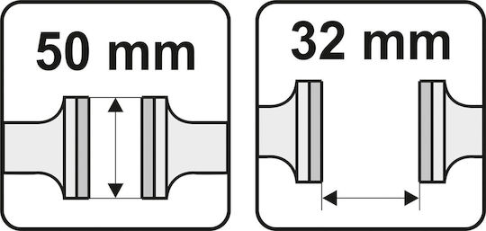 Yato Fixed Mechanical Vise with Maximum Opening 50mm