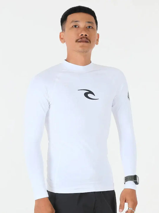 Rip Curl UPF 50+ Men Long Sleeve Sun Protection Shirt White
