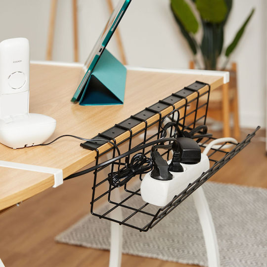 Relaxdays Cable Organizer Desk Set 2 Black 0