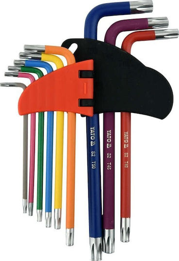 Yato Σετ 9 Κλειδιά Torx σε Σχήμα L