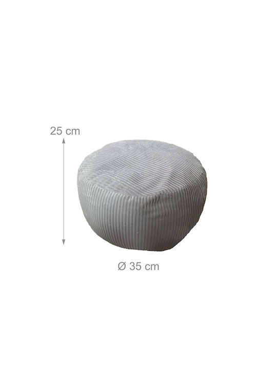 Fotoliu Puf Scaun Gri 25x35x35cm