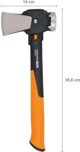 Fiskars Isocore Mallet Τσεκούρι Τεμαχισμού Μήκους 36cm και Βάρους 1.1kg με Λαβή Fiberglass