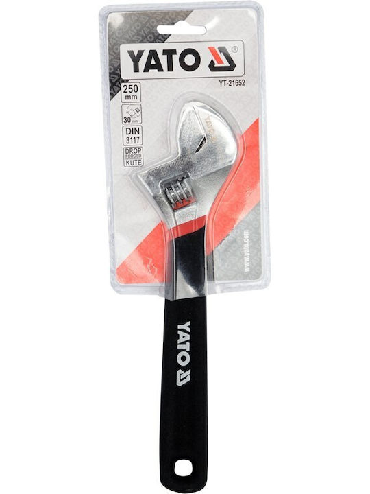 Yato French Wrench 250mm Length with Max Jaw Capacity up to 30mm & Non-slip Handle