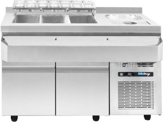 Niki Inox Schubladenschrank 134x70x88cm