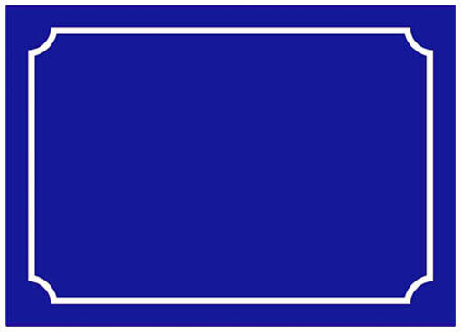 Infosign Πινακίδα Οδού σε Μπλε Χρώμα 10cm 16614