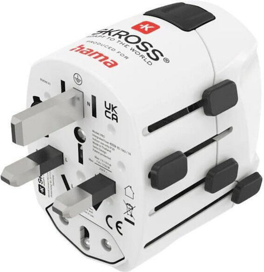 HAMA Universal Steckdosenadapter von Universal zu Universal
